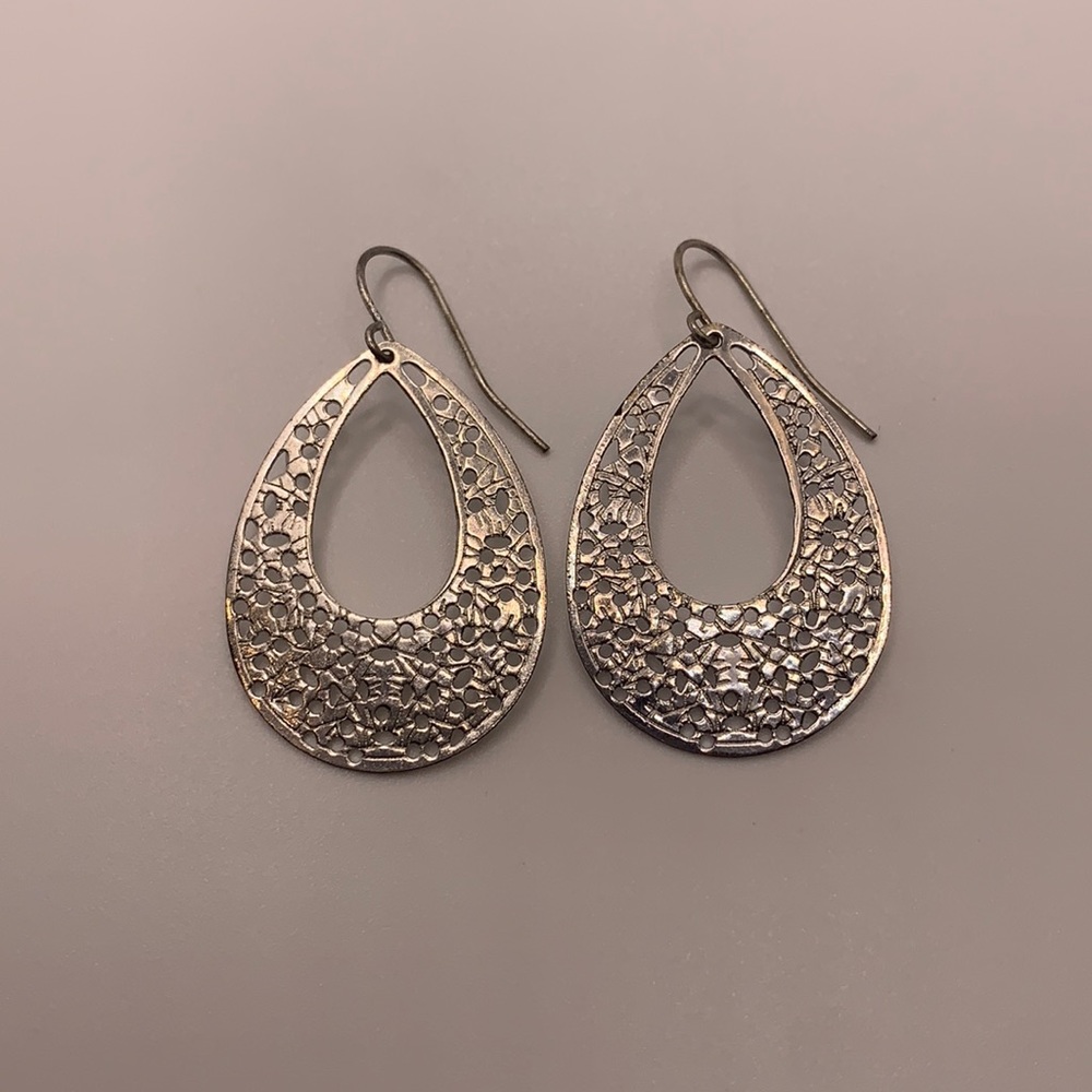 Silver Patterned Earrings : NAME A PRICE AND I WILL AGREE